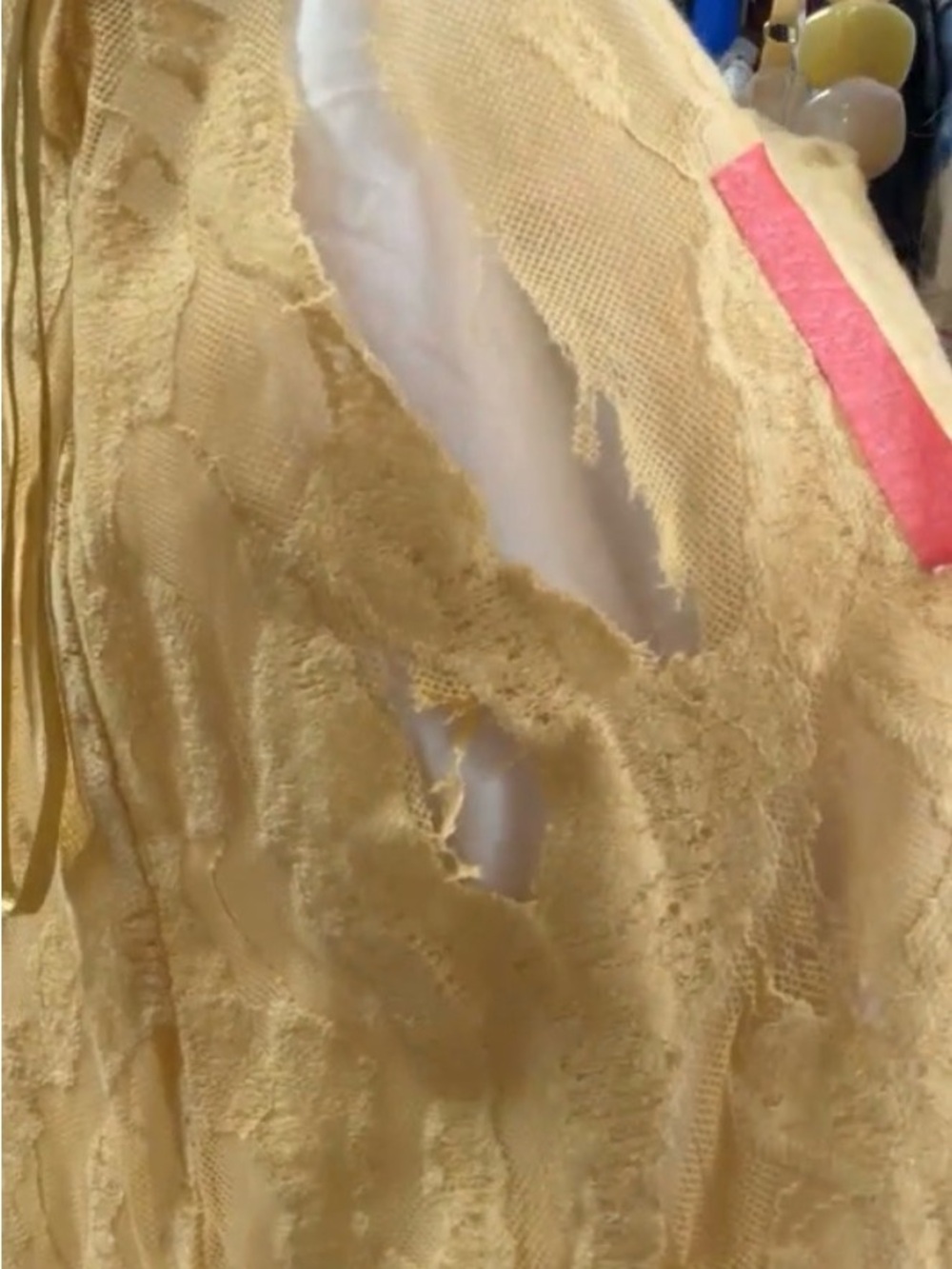 BAOBAB Porto Lace Top Yellow Size S - Picture 6 of 7